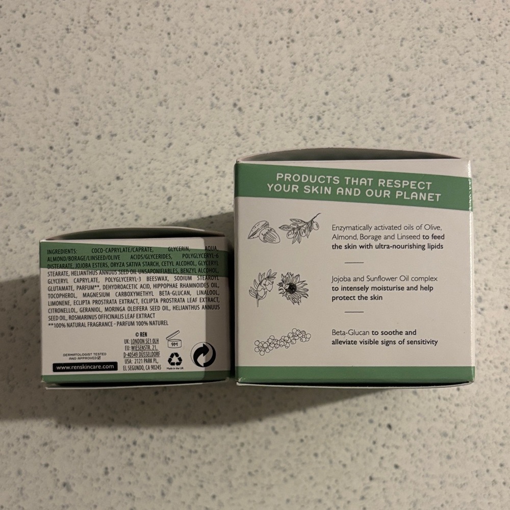 REN Clean Skincare Evercalm Overnight Recovery Balm large and mini - Picture 4 of 6